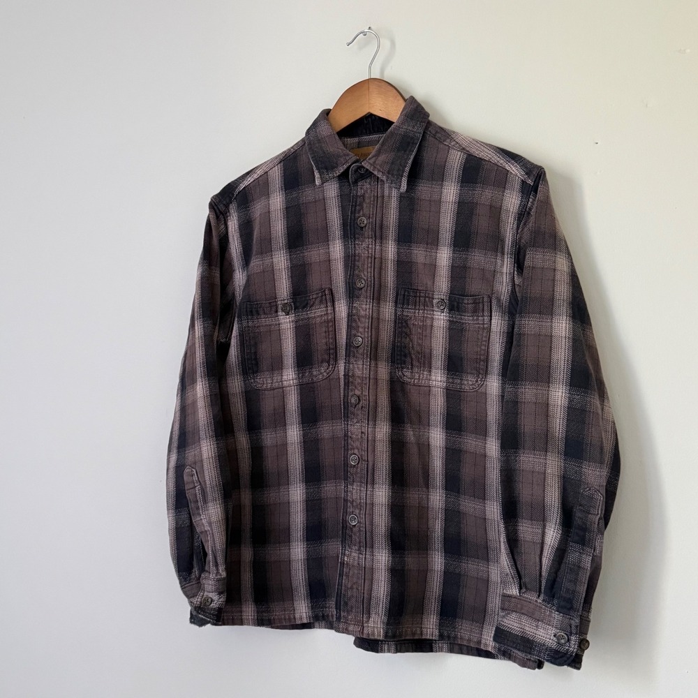 Vintage Cotton Plaid Flannel Button Down Shirt